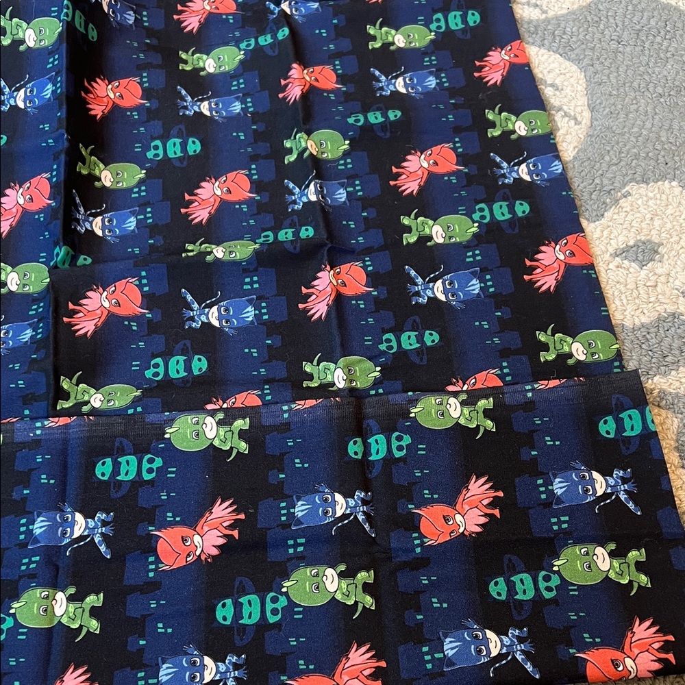 1 yard - PJ masks quilting or craft Fabric - into the night pj mask